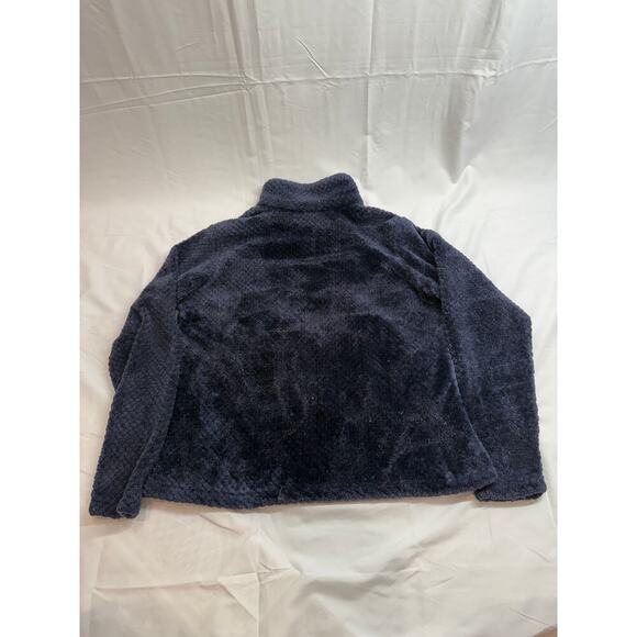 Columbia Women’s Navy Blue Fuzzy Full Zip Jacket Size XL - Picture 4 of 6